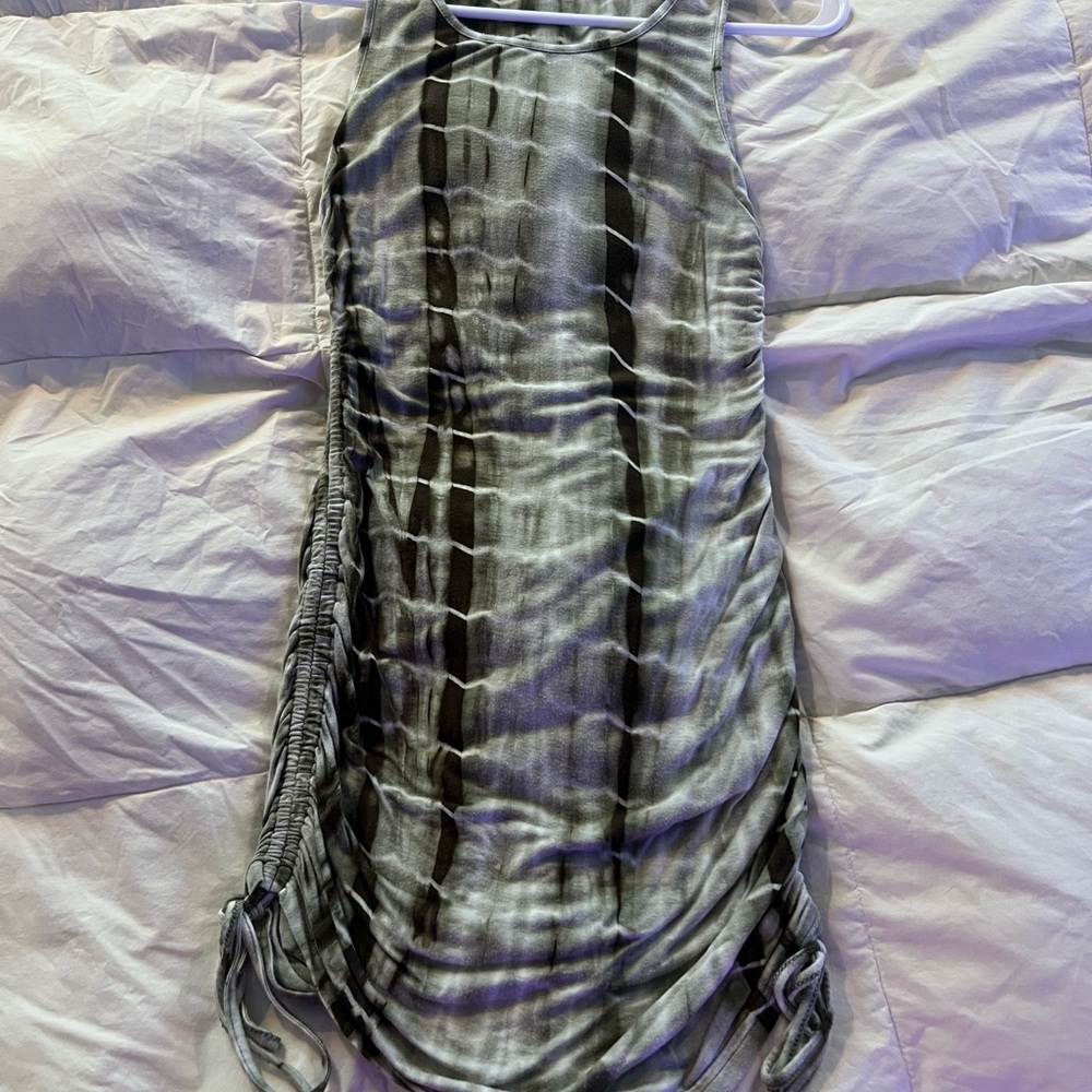 Striped Sleeveless Dress with Side Ties